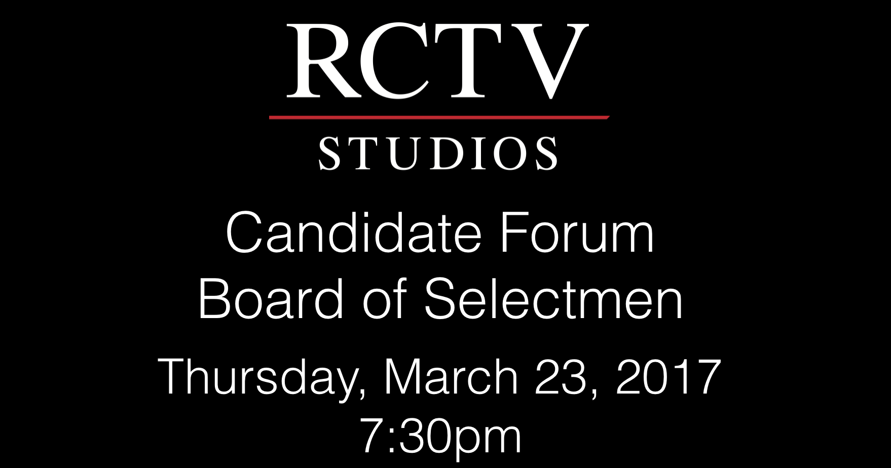 RCTV to Host Candidate Forums | The Reading Post