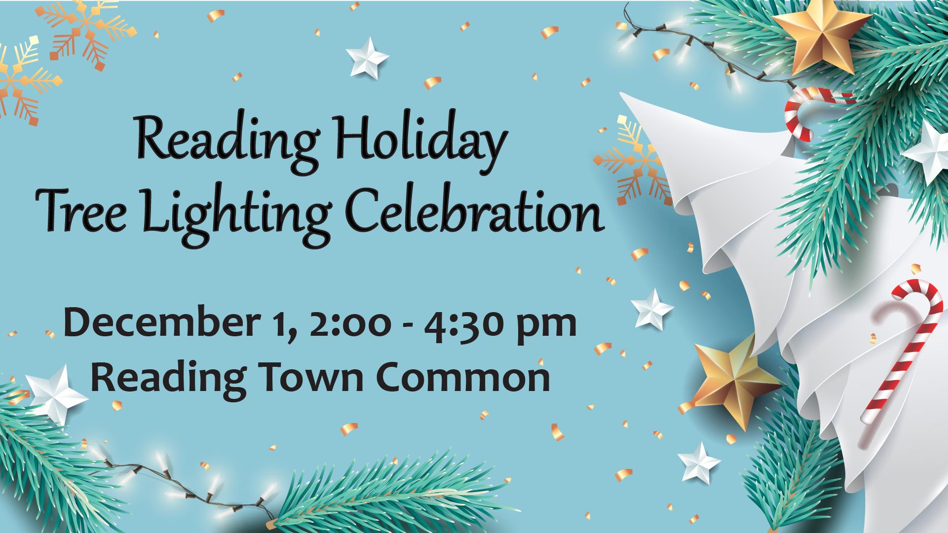 Reading Holiday Tree Lighting Celebration The Reading Post