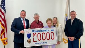 RMV Unveils New Medal of Liberty License Plate